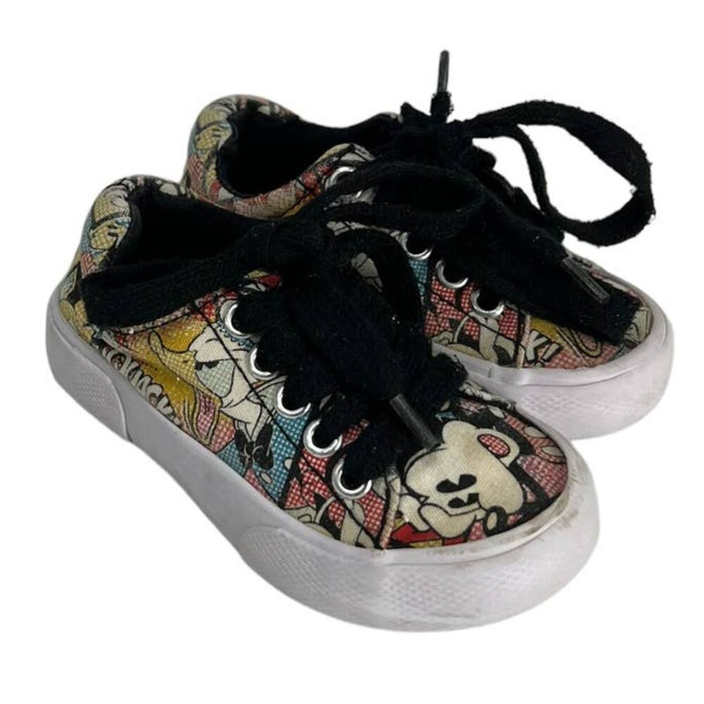 DISNEY PARKS Mickey Mouse Donald Duck Comic Tennis Shoes Toddler Size 5/6